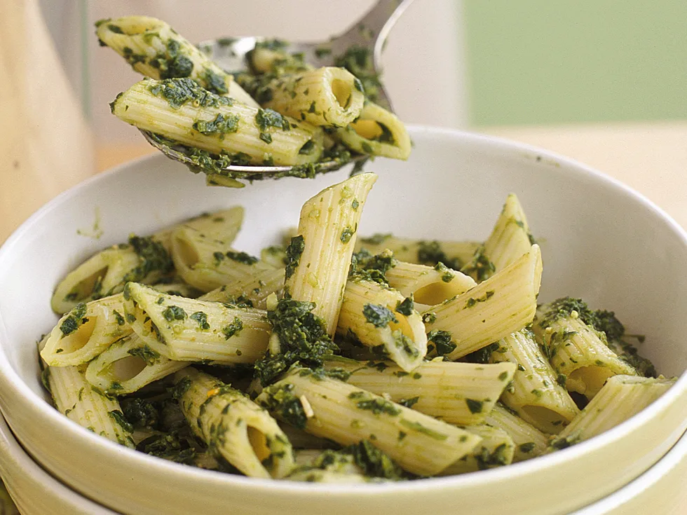 Rocket and Parsley Pesto Penne