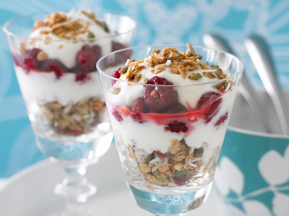 Raspberry and Yogurt Parfait