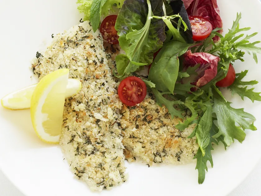 Crumbed whiting