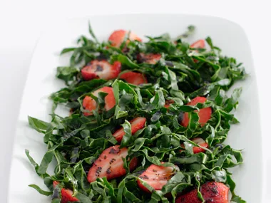Silverbeet and Strawberry Salad