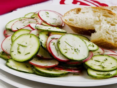 Radish, Zucchini and Dill Salad
