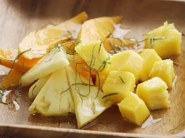 Tropical Fruit Salad with Lemongrass Syrup