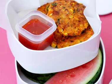 Corn and Kumara Cakes