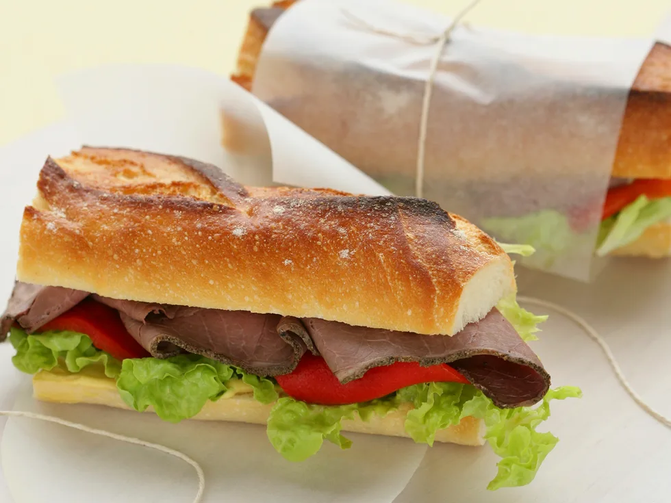 Roast Beef Baguette Rolls