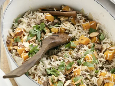 Beef, Pumpkin and Cinnamon Pilaf