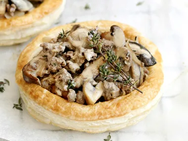 Open Beef and Mushroom Pies