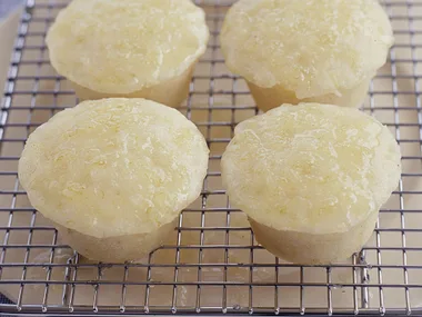 Lime and Coconut Syrup Muffins