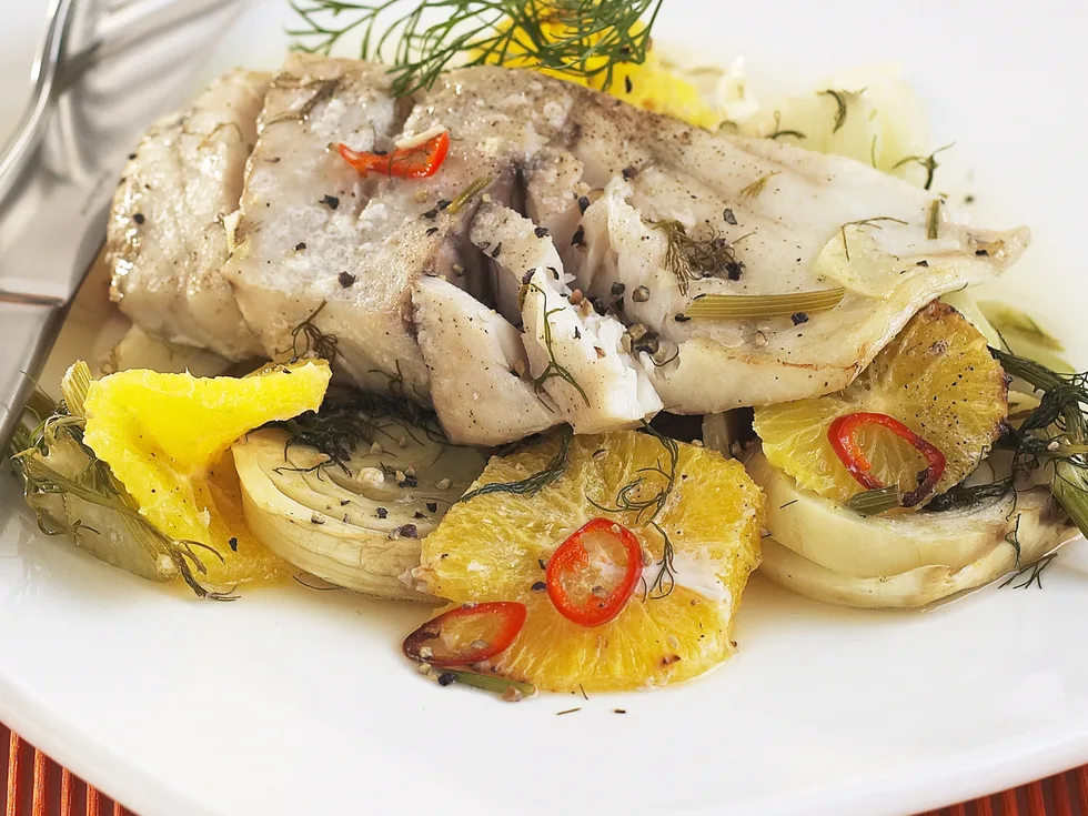 Barramundi with Orange and Fennel Salad