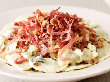 Blue Cheese and Prosciutto Agnolotti