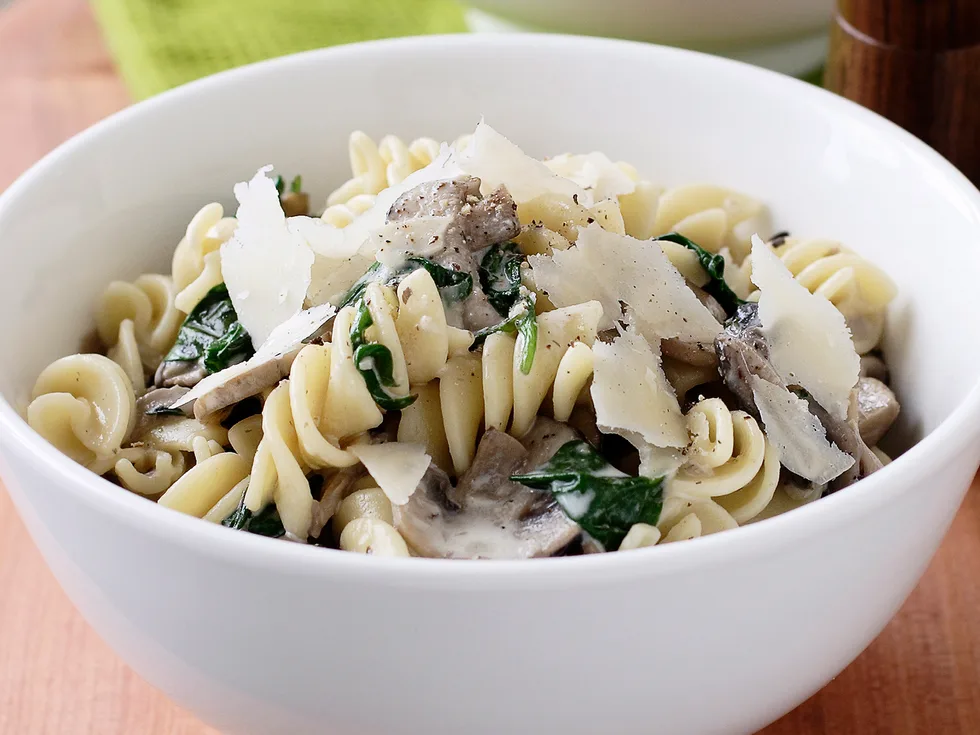 Mushroom Ragout with Spinach