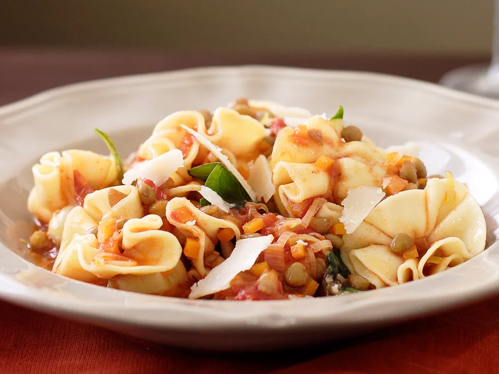 Sacchetti with Lentil and Carrots