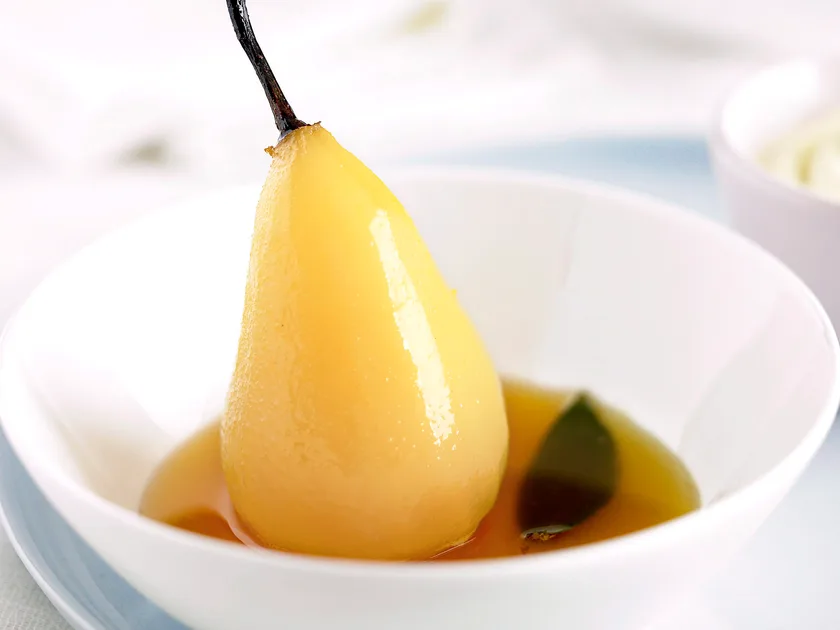 Pears in wine