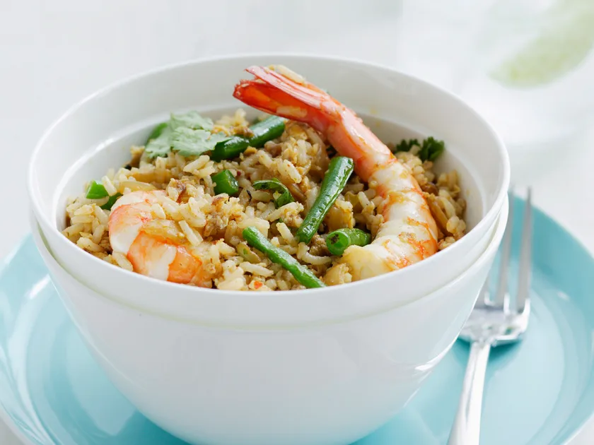 Thai-style prawn fried rice recipe