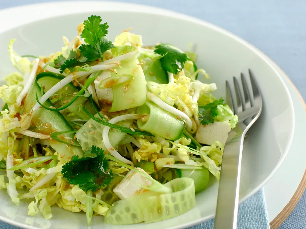 Asian Cucumber and Cabbage Salad