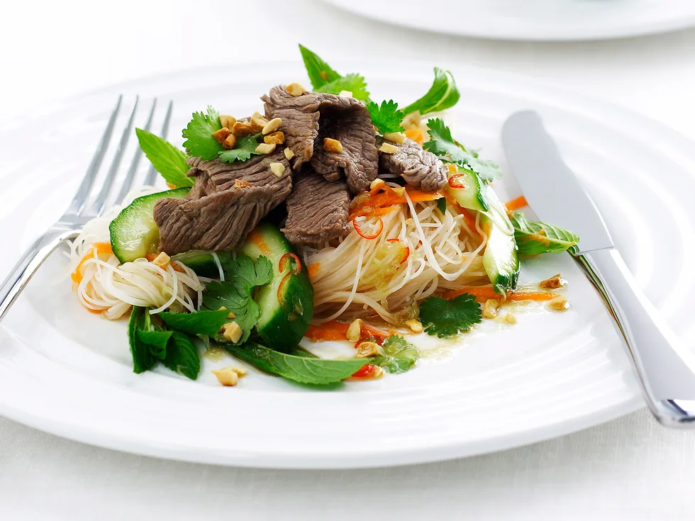 Flash-Fried Beef Salad