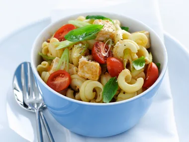 Pasta and Chicken Salad with Curry Dressing