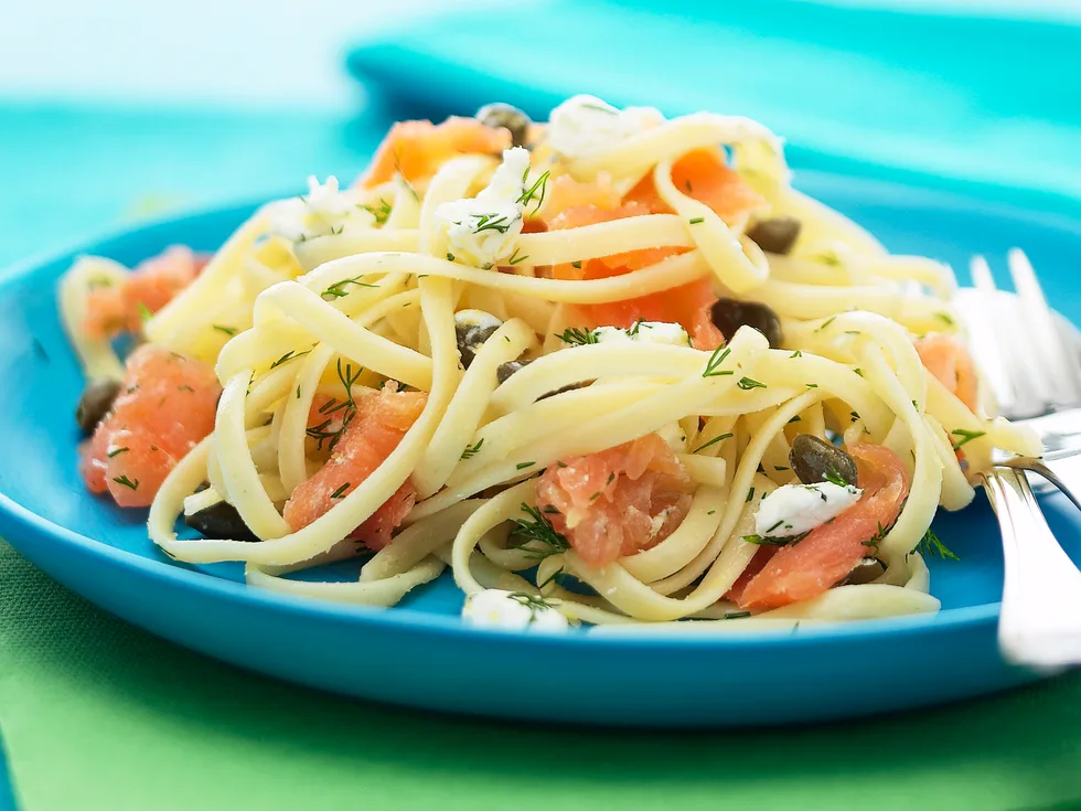 Smoked Salmon and Dill Pasta