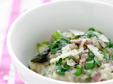 Six Ways With Ham - Ham and asparagus risotto