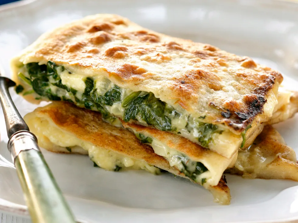 Spinach and Fetta Parcels