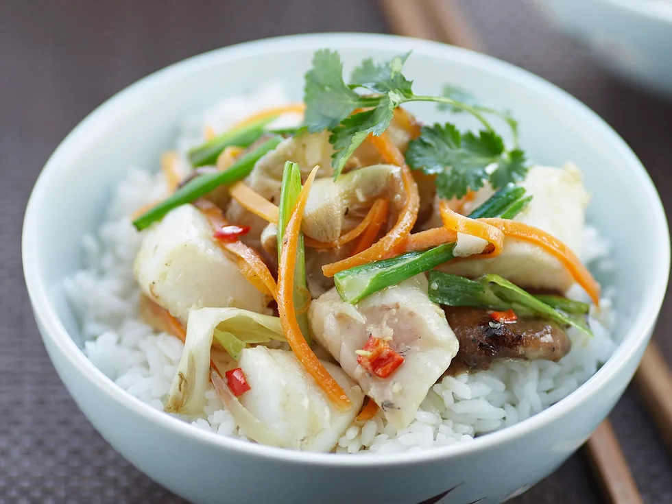 Stir-Fry Special - Fish with Shitake Mushrooms