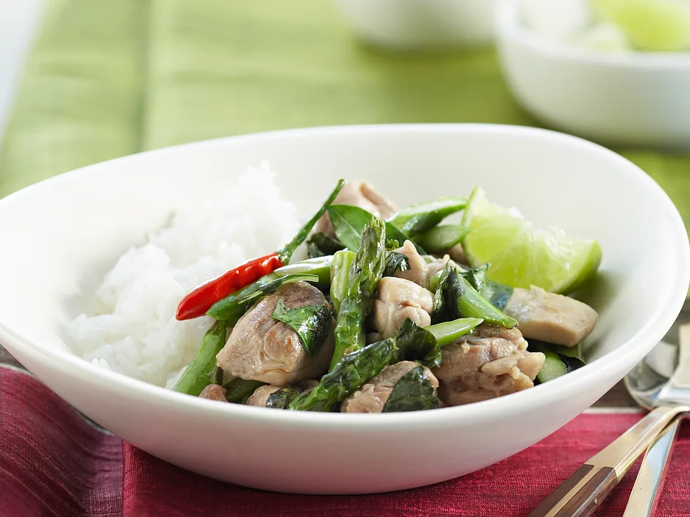 Stir-Fry Special - Thai Chicken with Asparagus and Basil