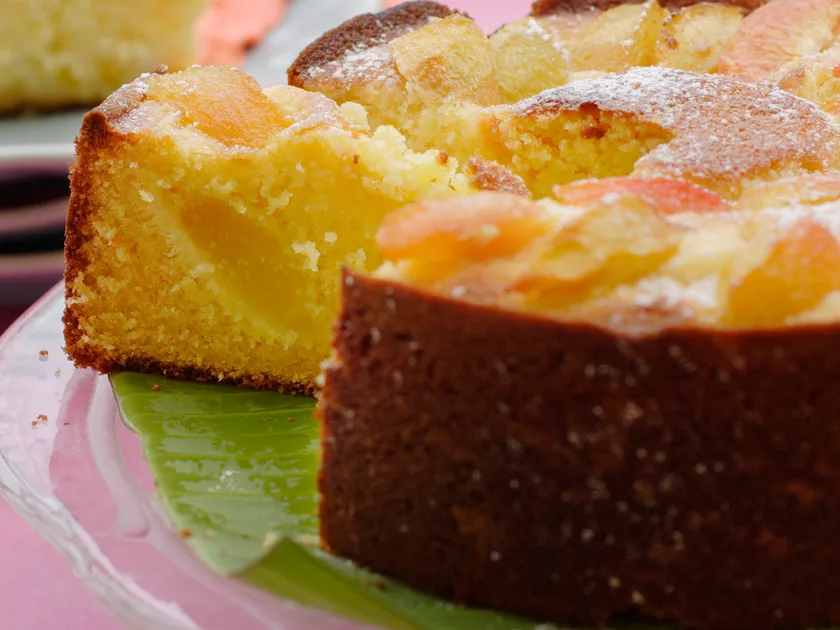 Nectarine cake with orange and lemon recipe