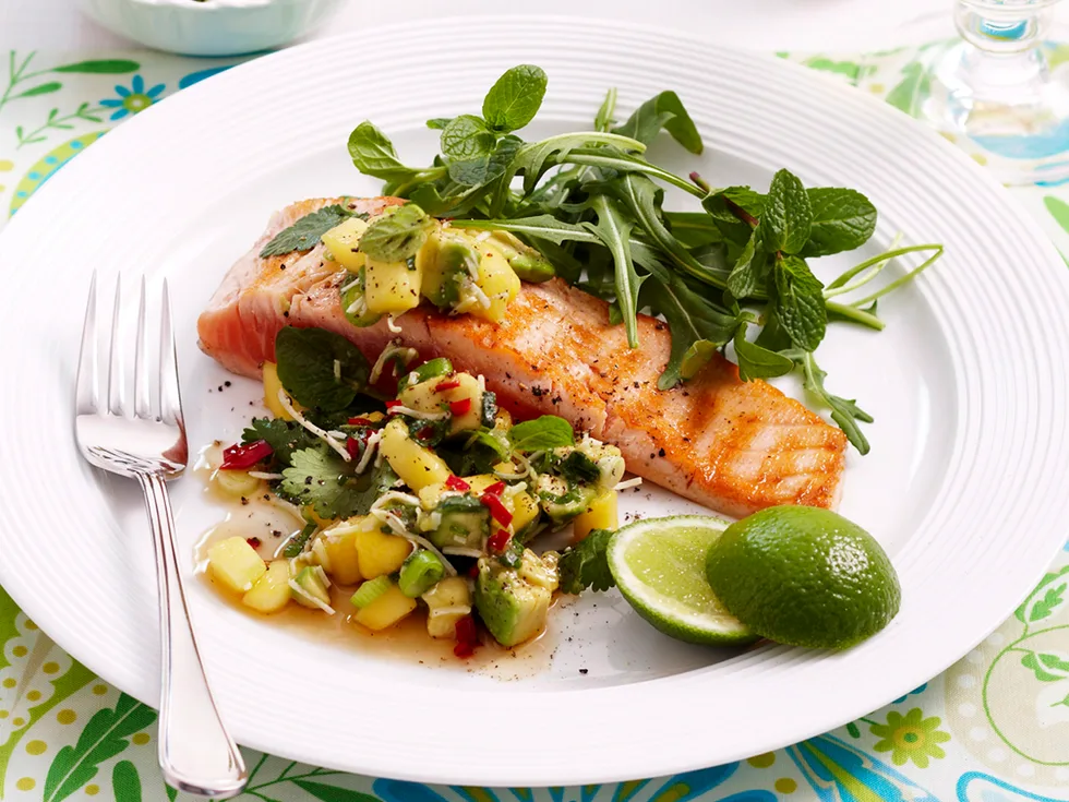 Thai mango salmon