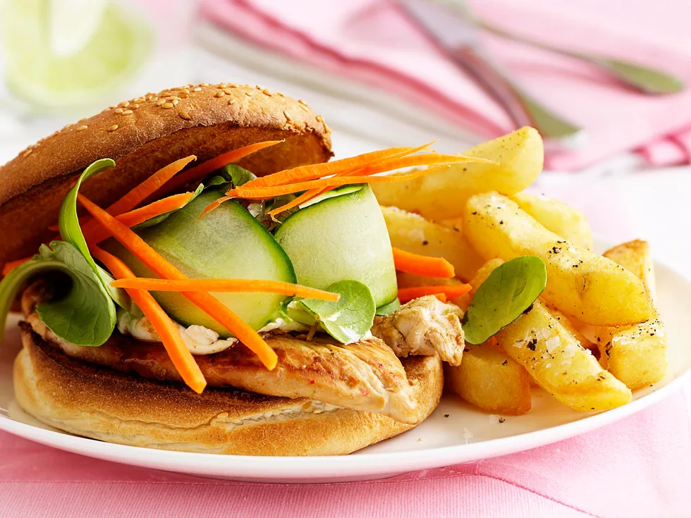 Thai-Style Chicken Burger