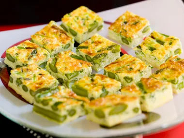 Baked Frittata with Spring Greens