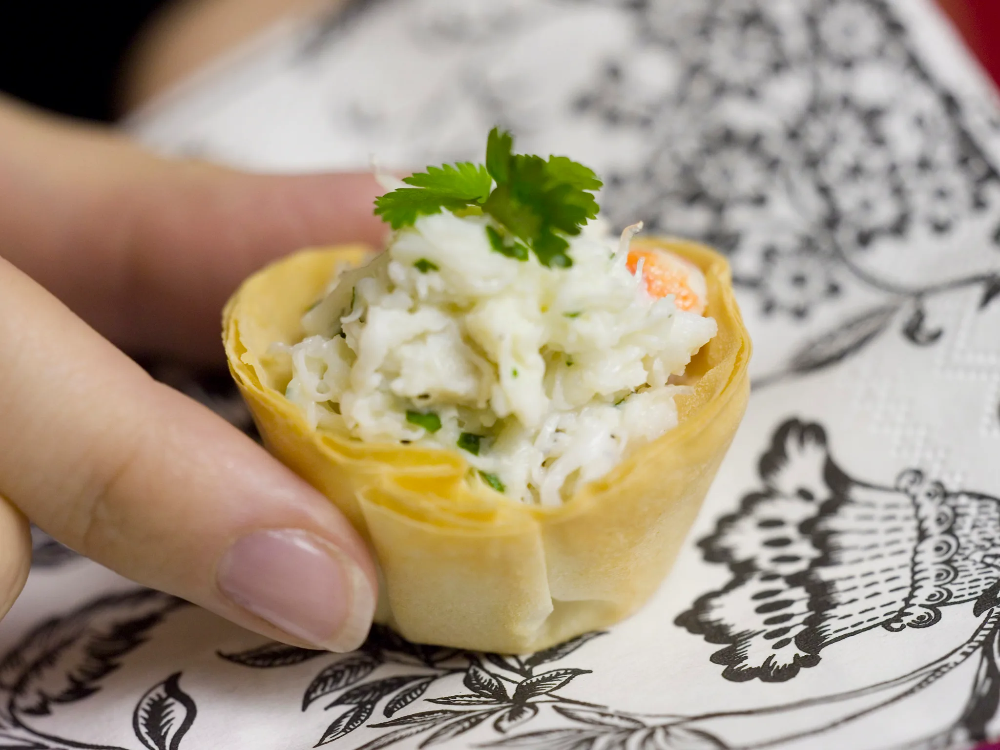Crab and Filo Pastries