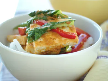 Tofu and Vegetable Satay Stir-fry