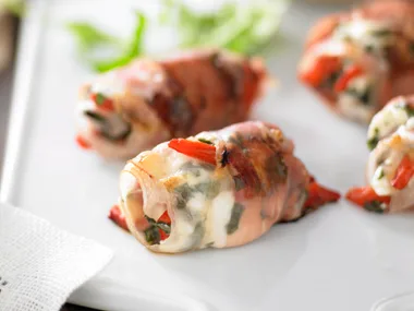 Australian Goat's Cheese and Capsicum Parcels