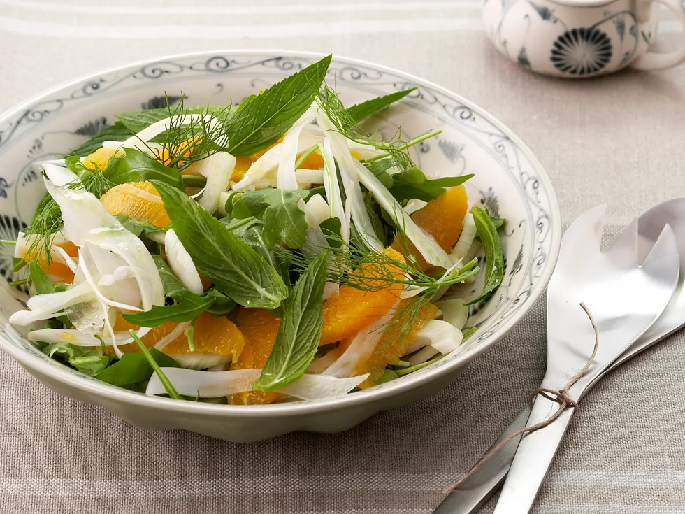 Fennel, orange and pocket salad