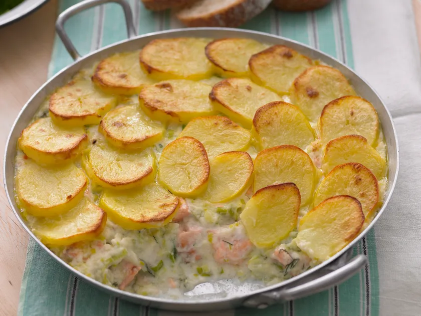Fish and potato pie