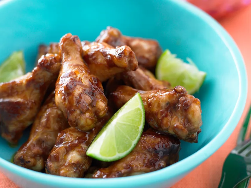 Glazed chicken drumettes