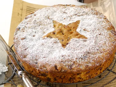 Gluten-free cranberry and apricot cake
