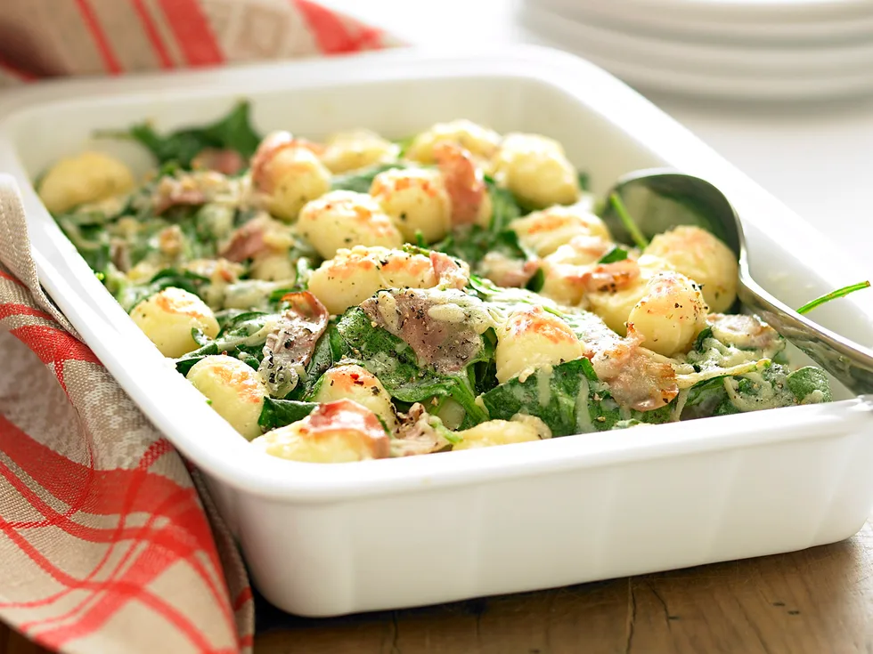 Gnocchi with Spinach and Prosciutto