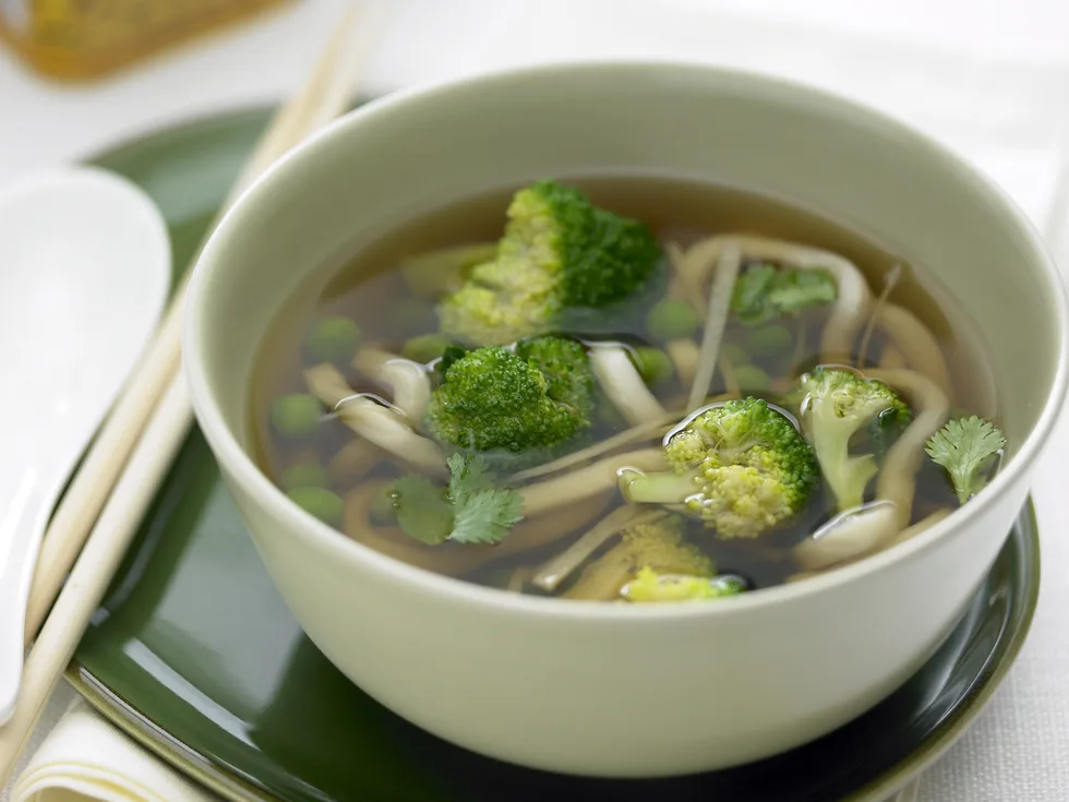 Green Tea and Vegetables Broth