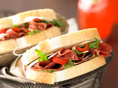 Italian Sandwiches with Basil Pesto