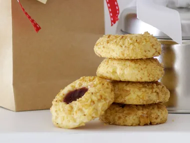 Jam thumbprint cookies