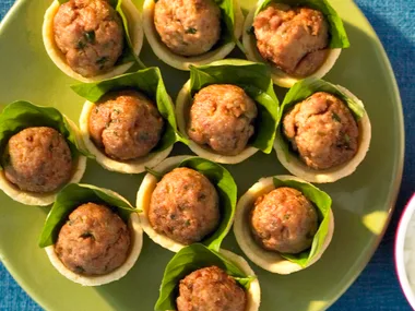 Lamb and chicken balls