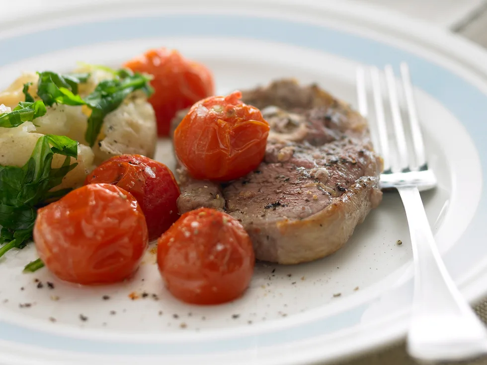 Lamb Chops with Crushed Potatoes