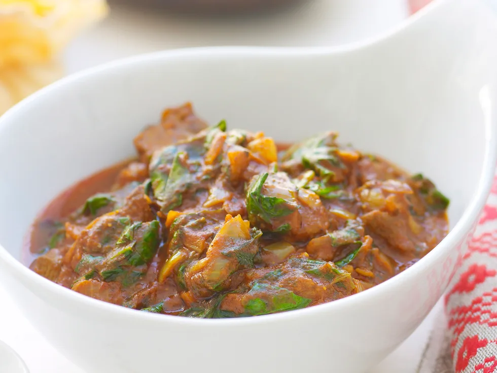 Lamb curry with fragrant rice