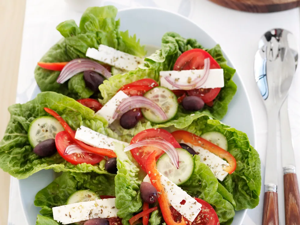 Layered Greek Salad