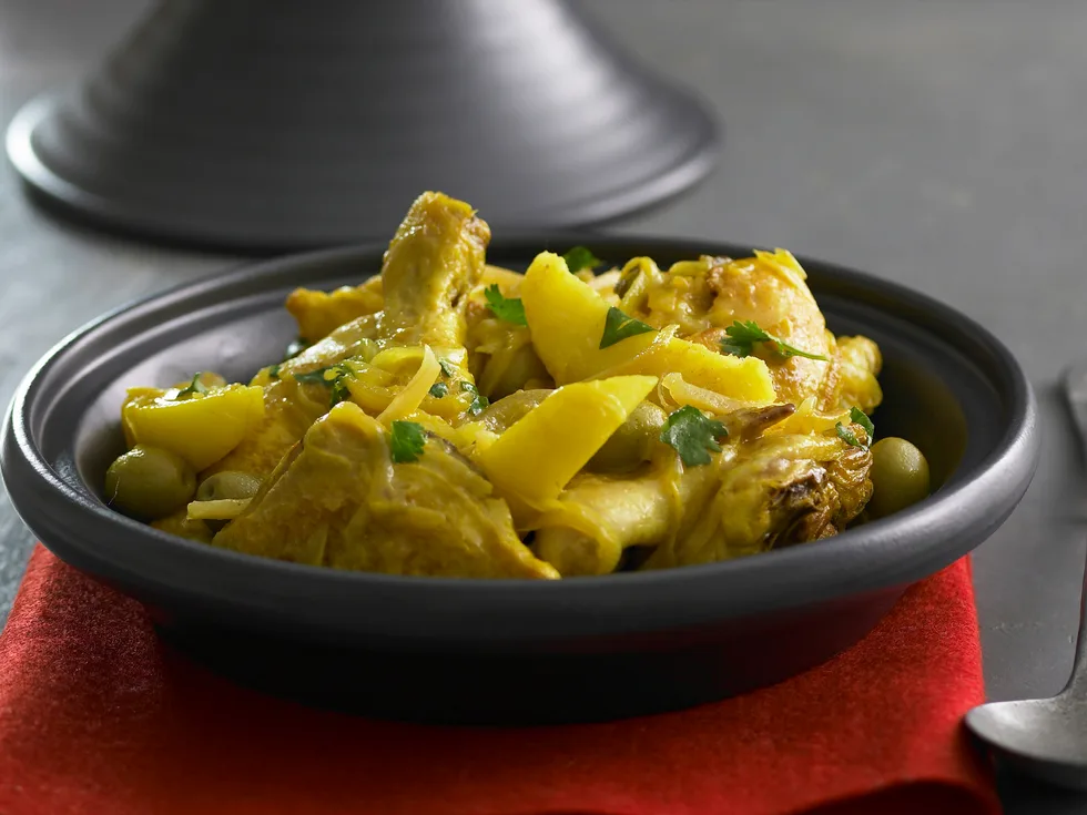 Lemon Chicken and Green oilve Tagine