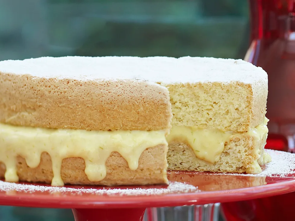 Lime Curd Sponge Sandwich
