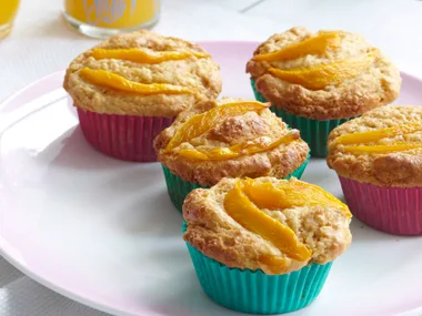 Mango, almon and coconut muffins