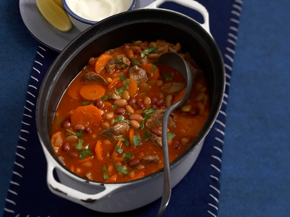 One-pot lamb with beans