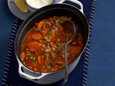 One-pot lamb with beans