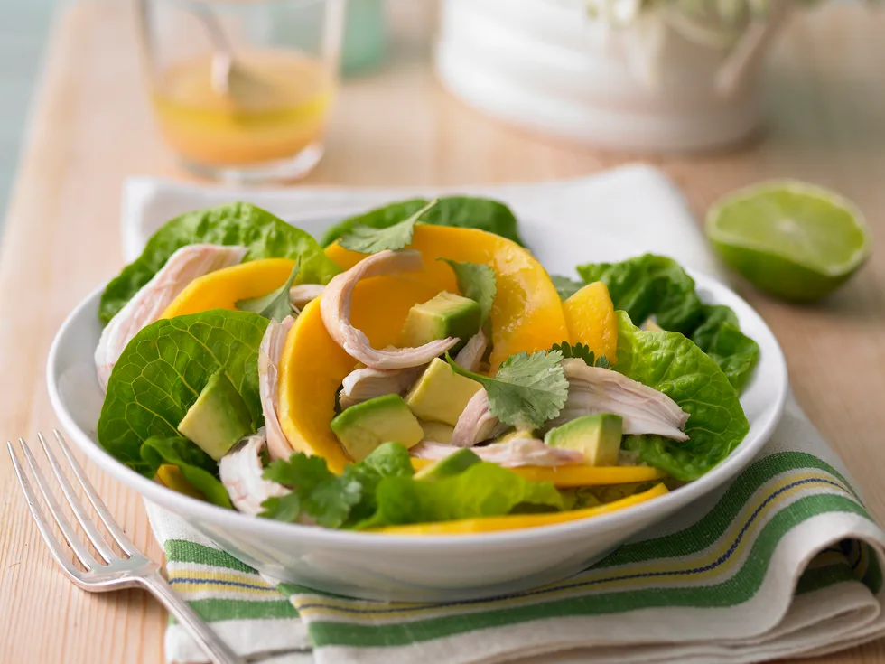 Pawpaw, Avocado and Chicken Salad